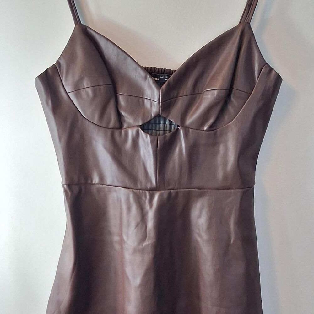 Bershka Women's Brown Dress